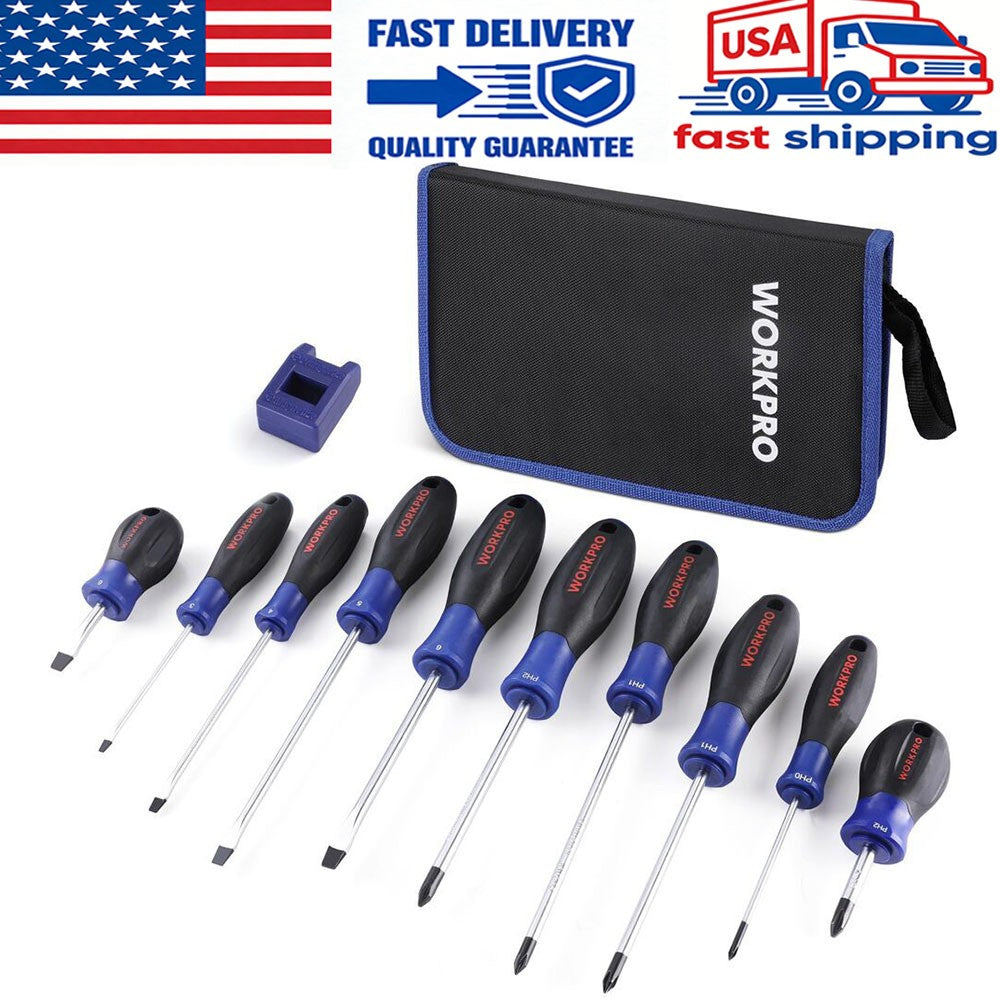 WORKPRO 10-Piece Magnetic Screwdriver Set by WORKPRO