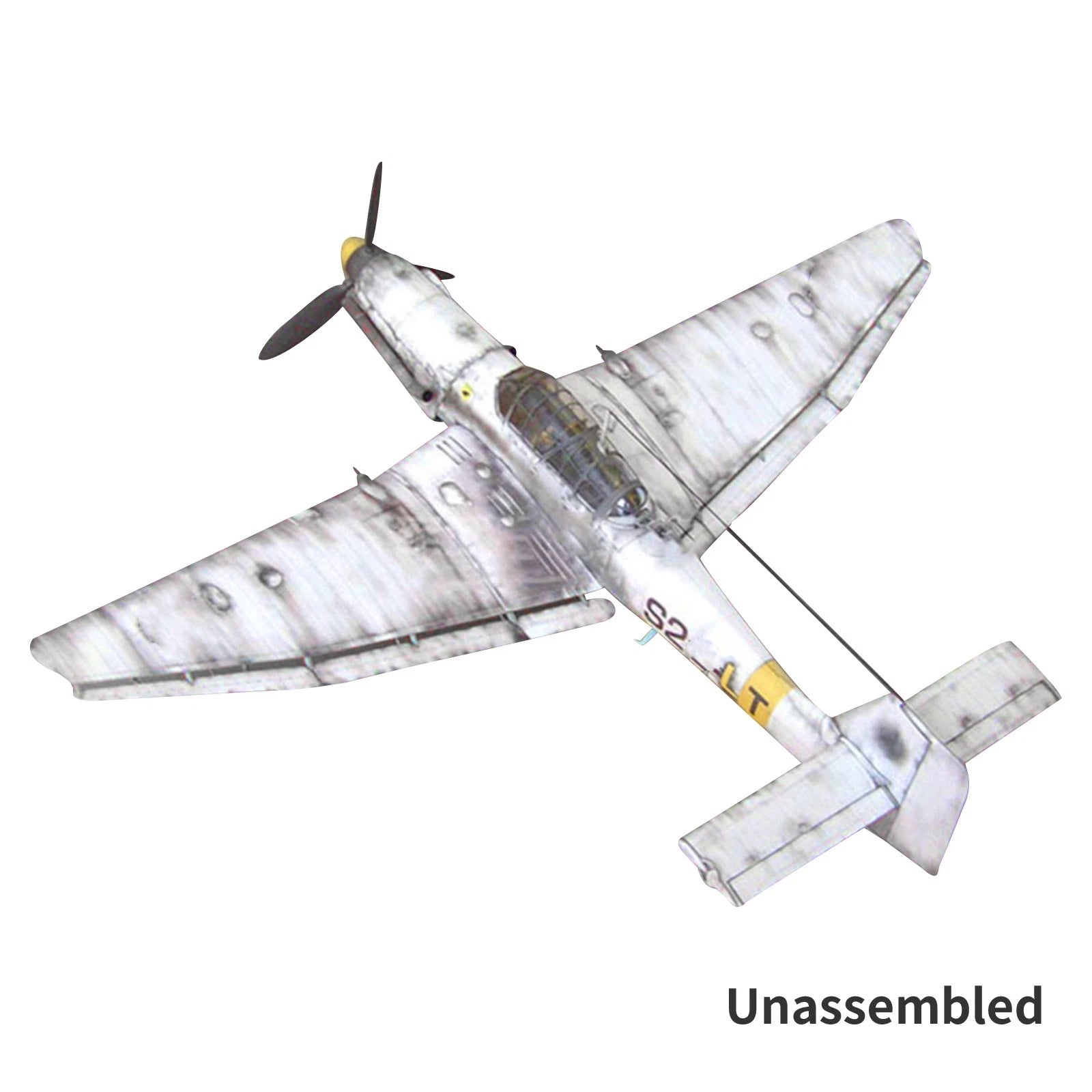 Paper Model 1:33 German Ju-87 D-3 Junkers Dive Bomber Aircraft Model