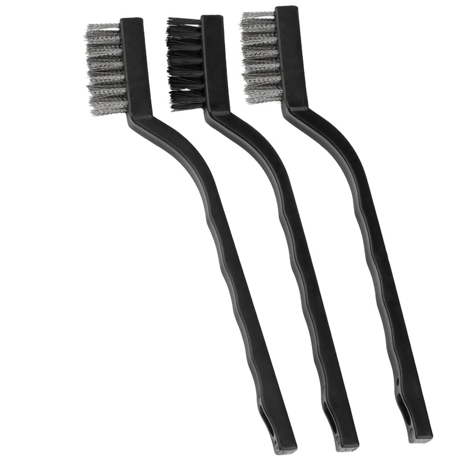 Steel Brush Set Small Cleaning Brushes Wire Rust Sparks Wheels Scrub