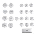 Stylish Silver Cd Panel Button Trim For Benz C Class W204 Glk X204