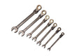 X-Steel Cr-V Flexible Ratchet Head Combination Spanner Set 8-22MM 8PC