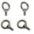Machined Stainless Steel T316 3/8" Shoulder Lifting Eye Bolt, 1350 Lb
