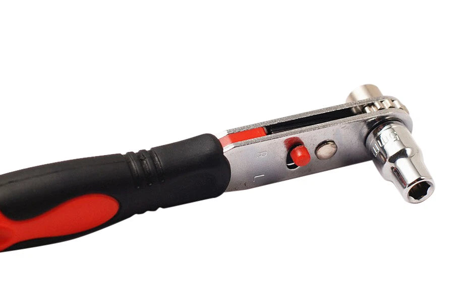 1/4" Dr Stubby 2-in-1 Reversible Ratchet Socket & Screw Driver Handle