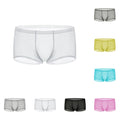 Breathable Mens Sheer Boxer Briefs In Multiple Colors Comfortable Wear