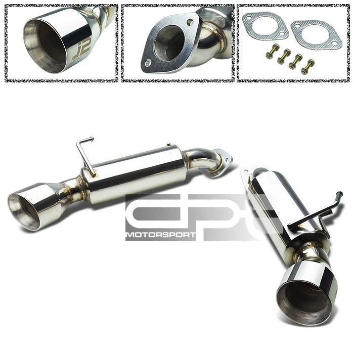 Fit 09-18 370z Z34 J2 4.5"dual Tip Muffler | Built Supply Co