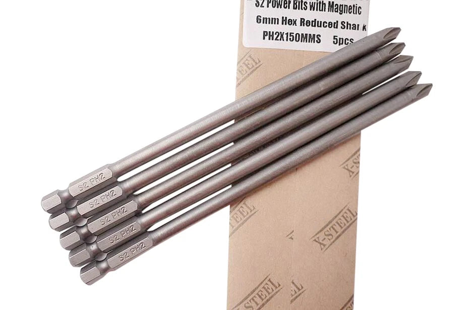 S2 Steel Screwdriver Power Bits Phillip Option: Ph2x 25/50/65/100/1<wbr/>50mmL