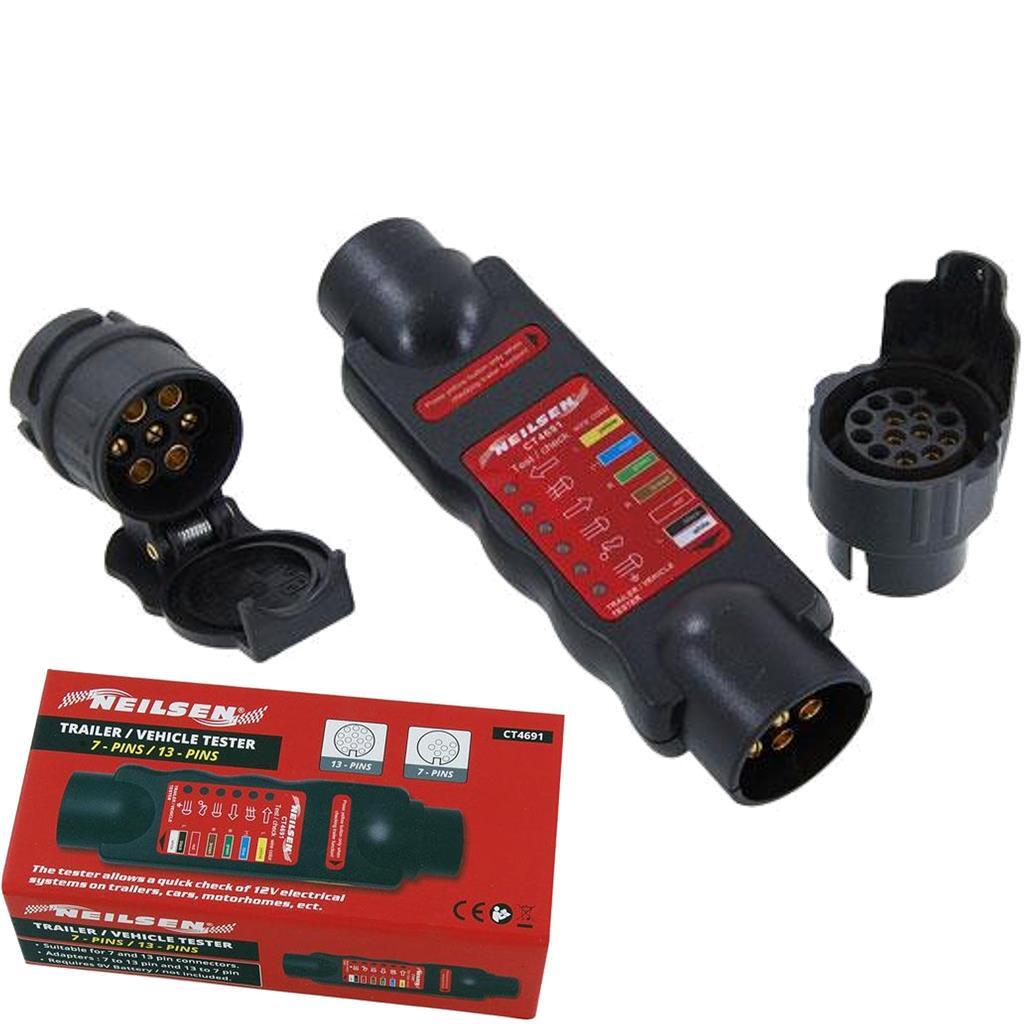Neilsen Trailer Socket Tester Electrical Tow Bar Wiring Circuit Light