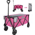 Folding Wagon Cart Heavy Duty Utility Collapsible Wagon Garden Cart