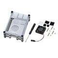 Acrylic Transparent Case With Cooling Fan For Raspberry Pi 4b