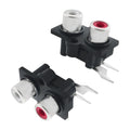 New Rca Female Jack 3-pin Panel Mount Connector For Speaker, Tv, And