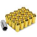 Open End M12x1.5 44mm Tall 25mm Od Gold Aluminum Jdm Rim Wheel Lug