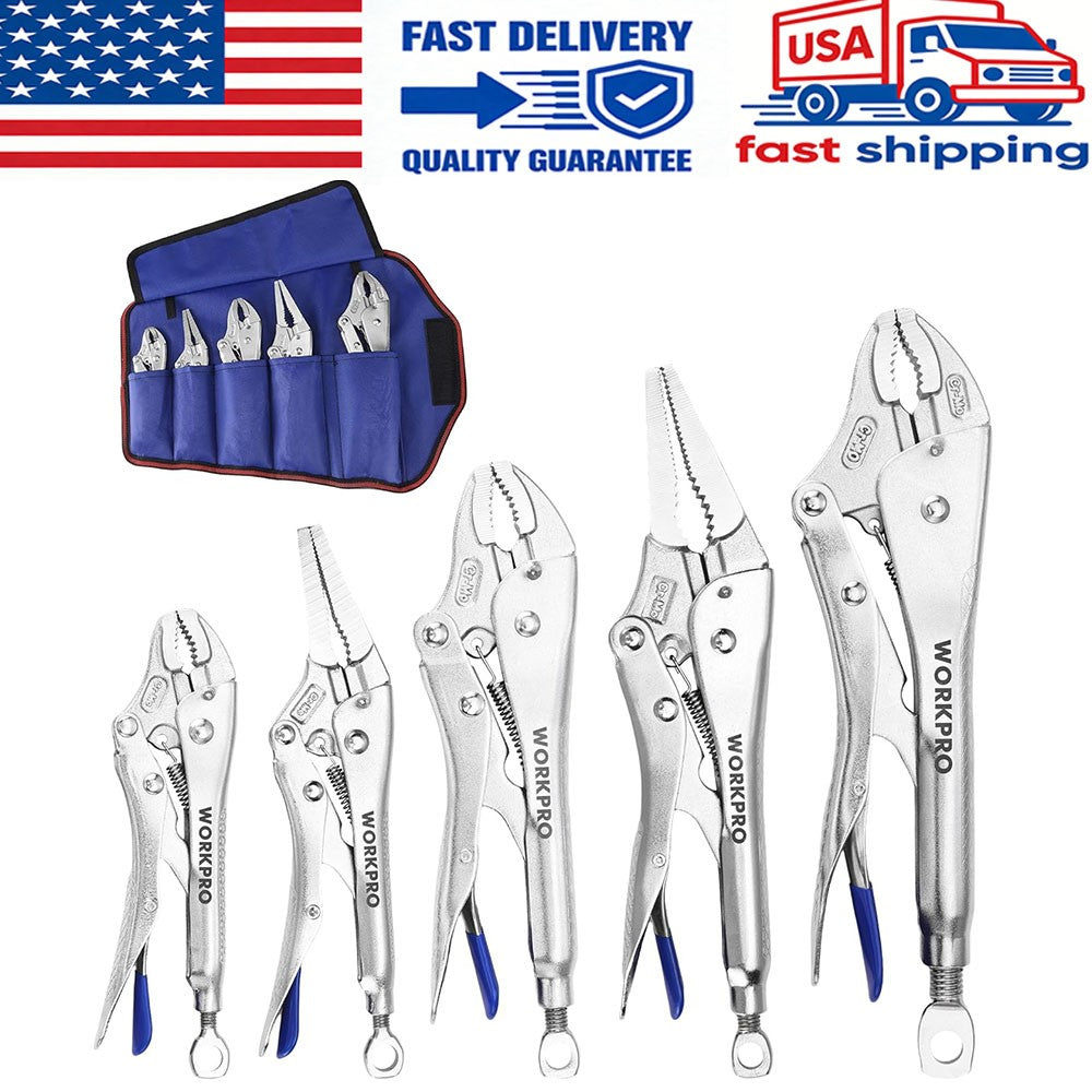 Workpro 5-Piece Locking Pliers Set by Workpro