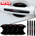 8Pcs Car Door Handle Bowl Stickers Protector Film Anti-Scratch Strip