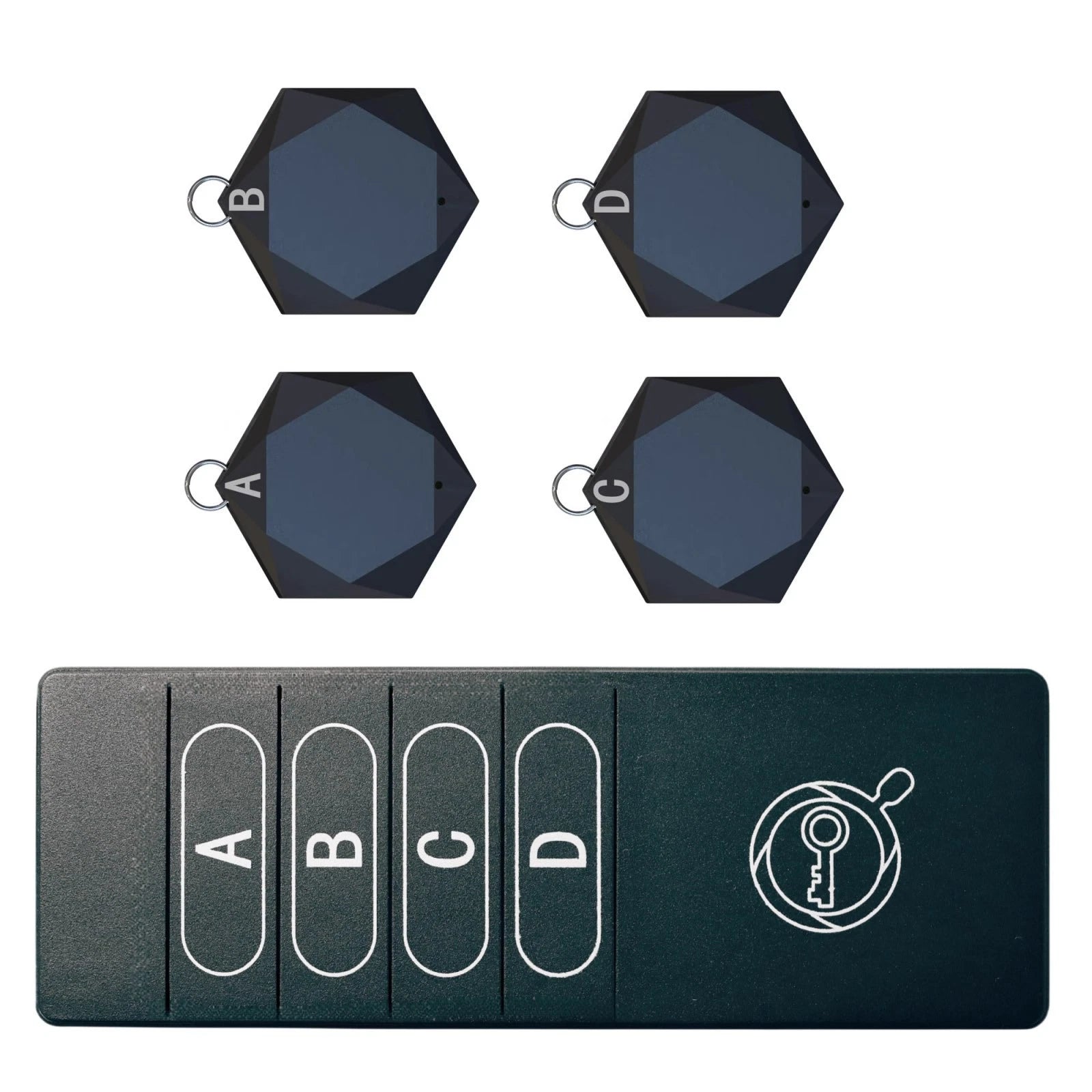 4-in-1 Abs Wireless Alarm Key Finder Anti Lost Tag Tracker Wallet