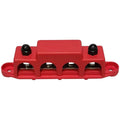 Red 5/16" 4（m8）stud 48 Volt Power Distribution Block For