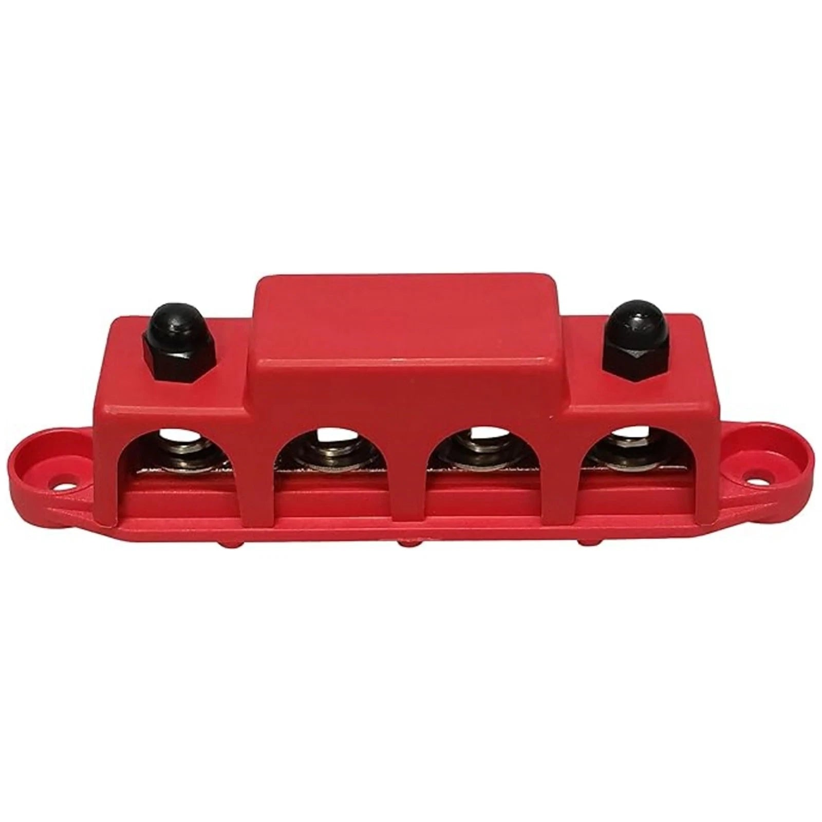 Red 5/16" 4（m8）stud 48 Volt Power Distribution Block For