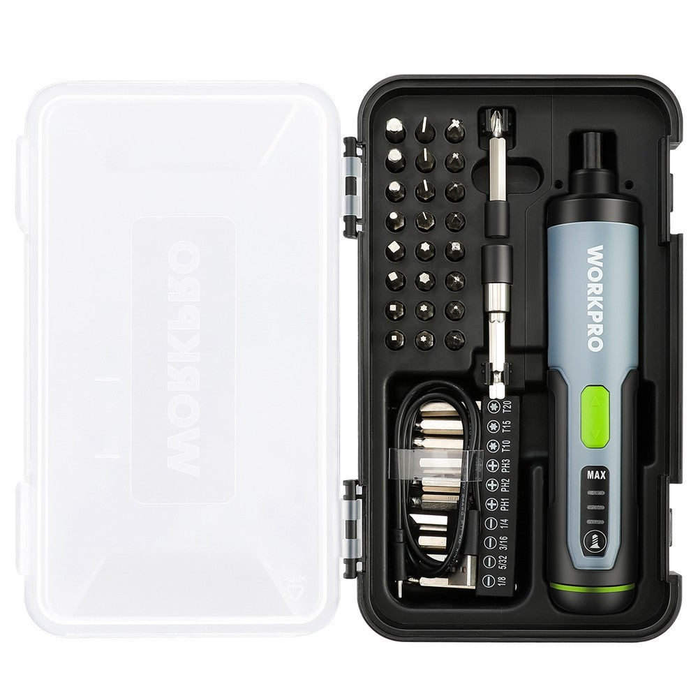 WORKPRO 4V Electric Screwdriver Rechargeable Cordless Screwdriver Set