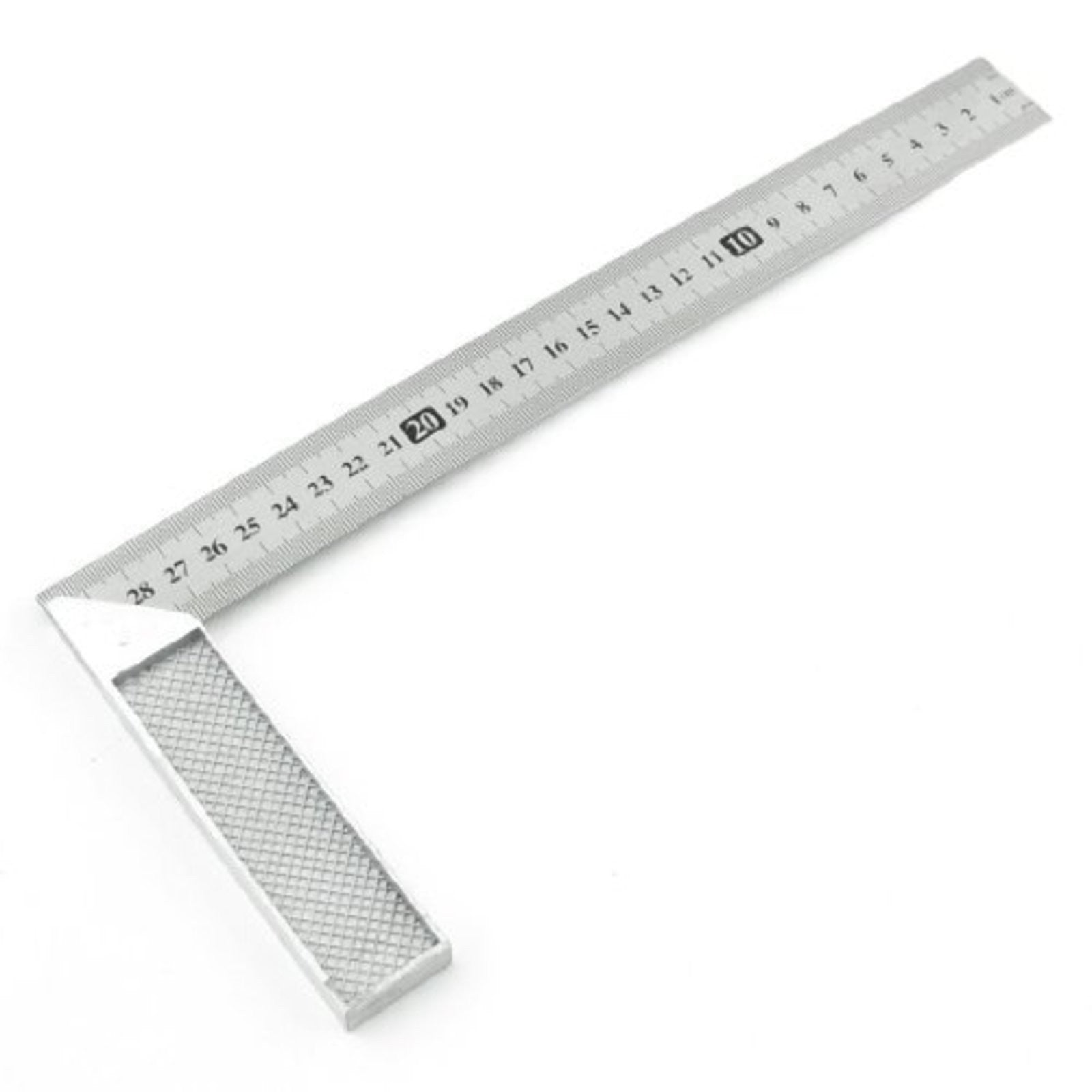 uxcell Silver Square Ruler 30cm