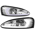 Fit 04-08 Pontiac Grand Prix Chrome Housing Clear Lens 3d Led Drl