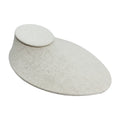Holder Jewelry Flat Necklace Display Stand Soft Linen Beige Pendant