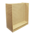 Maple Slatwall Gondola Display - 48"w X 24"d X 54"h, Assembly Required