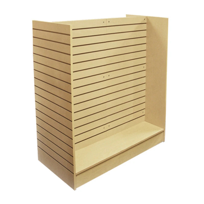 Maple Slatwall Gondola Display - 48"w X 24"d X 54"h, Assembly Required