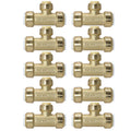 XFITTING 1/2" PVC Push Fit Tee 10 Pack