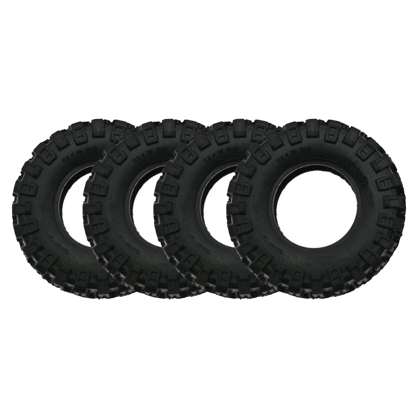 1.0" Soft Rubber All Terrain Tires For 1/24 Rc Axial Scx24 90081