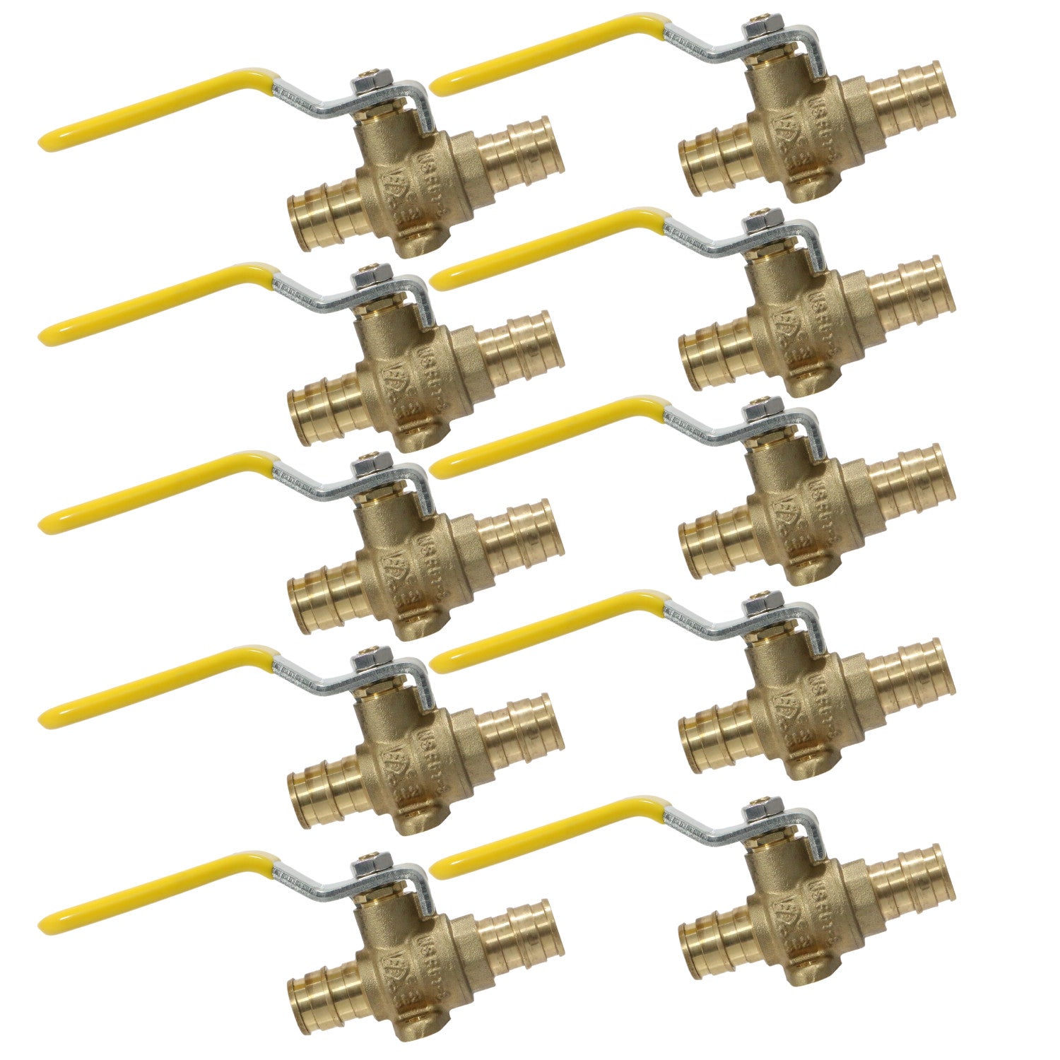 XFITTING Pex A Ball Valve w/ Drop Ear - 10 Pack