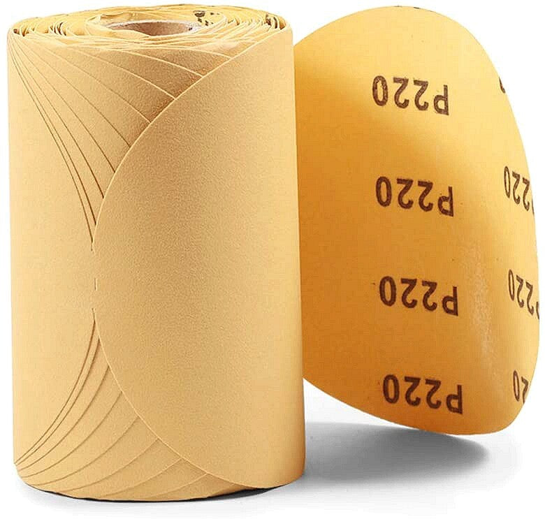 2PACK 220 Grit 6 inch PSA Sanding Disc Sandpaper 100 Roll Sticky Back