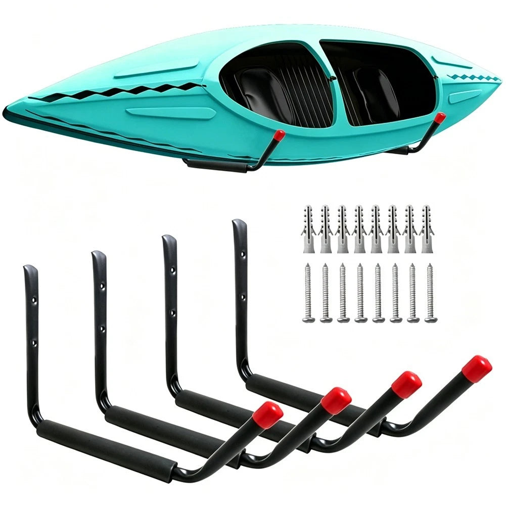 Wall Mounted For Kayak Storage Hooks Rack For Surfboard Canoe 45 Kg
