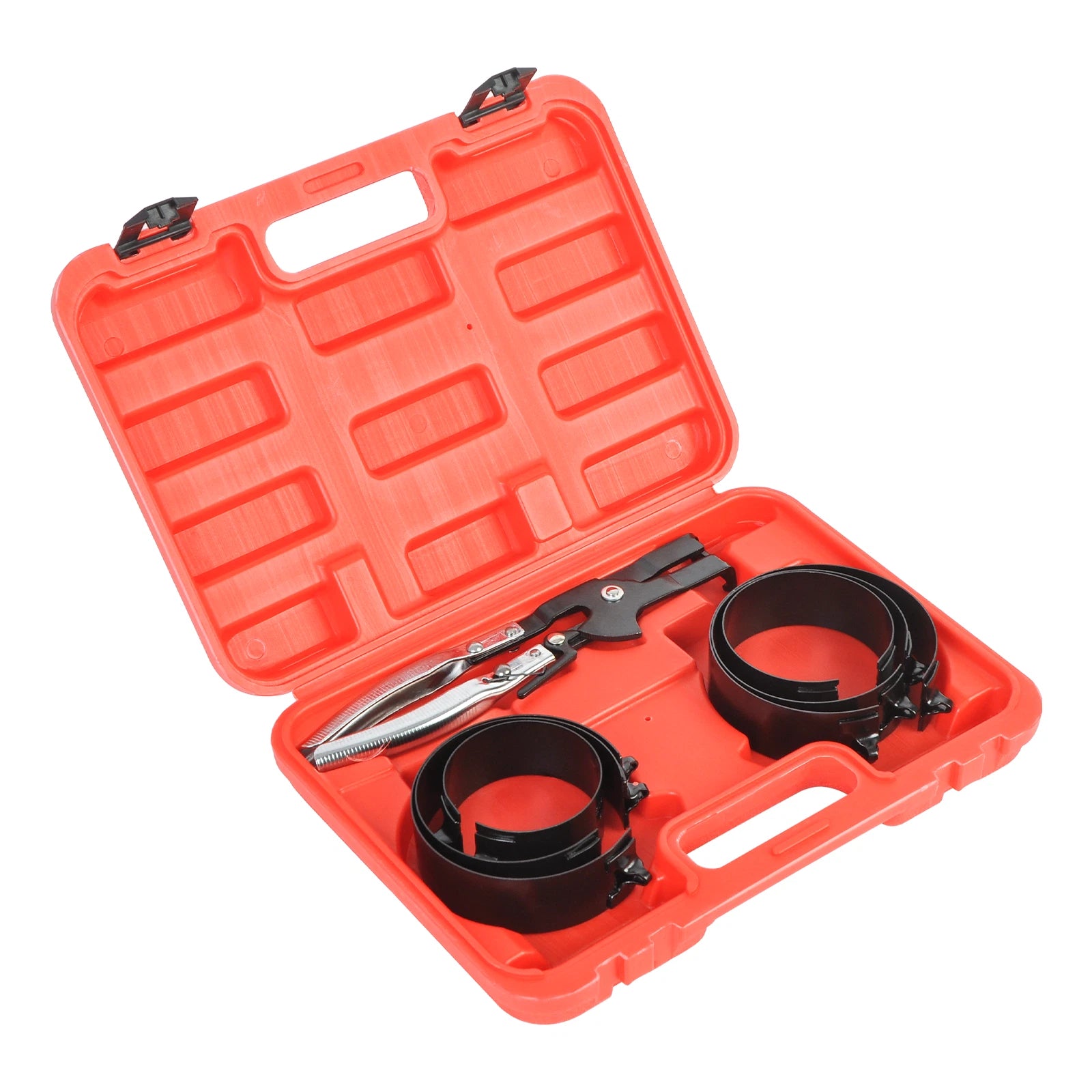 Universal Car Engine Piston Ring Compressor Pliers Set Repair Kit 2-7/8 to 4-3/8