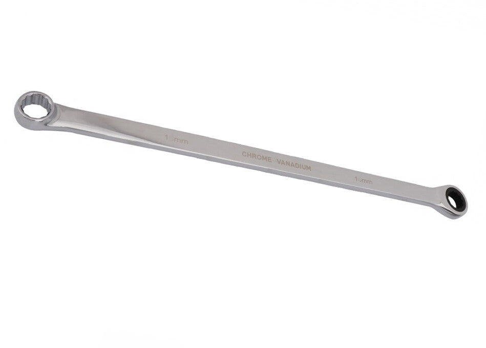 Aviation Extra Long Double Ring Single Gear Ratchet Spanner Wrench