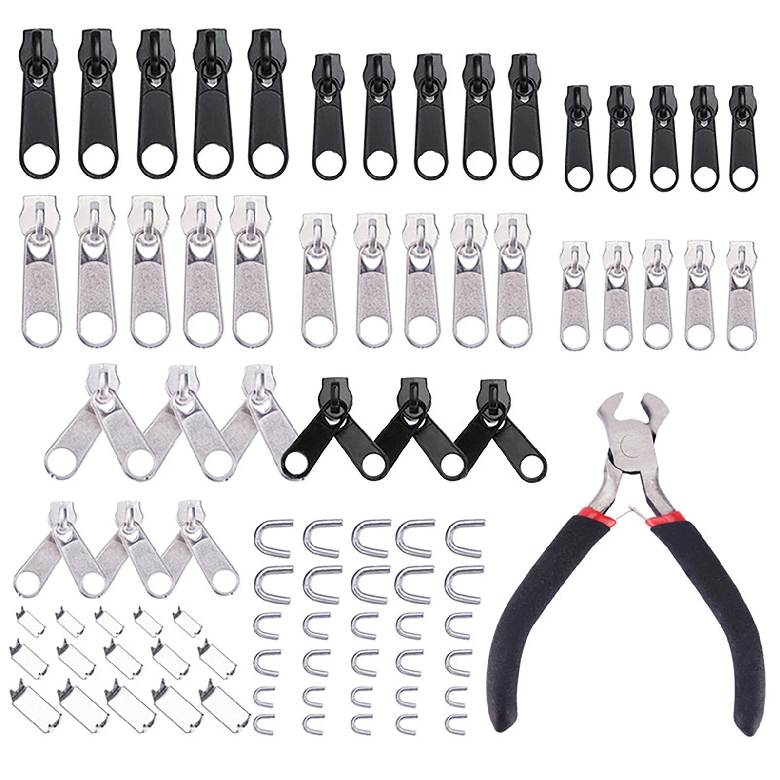 Zinc Alloy Fix Zipper Zip Slider Repair Instant Diy Kit Universal