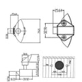 Zinc Alloy Push Button Drawer Lock For Rv Camper Doors Cabinets 7.9