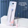 Professional Stainless Steel Earwax Removal Tool With Pink And Indigo