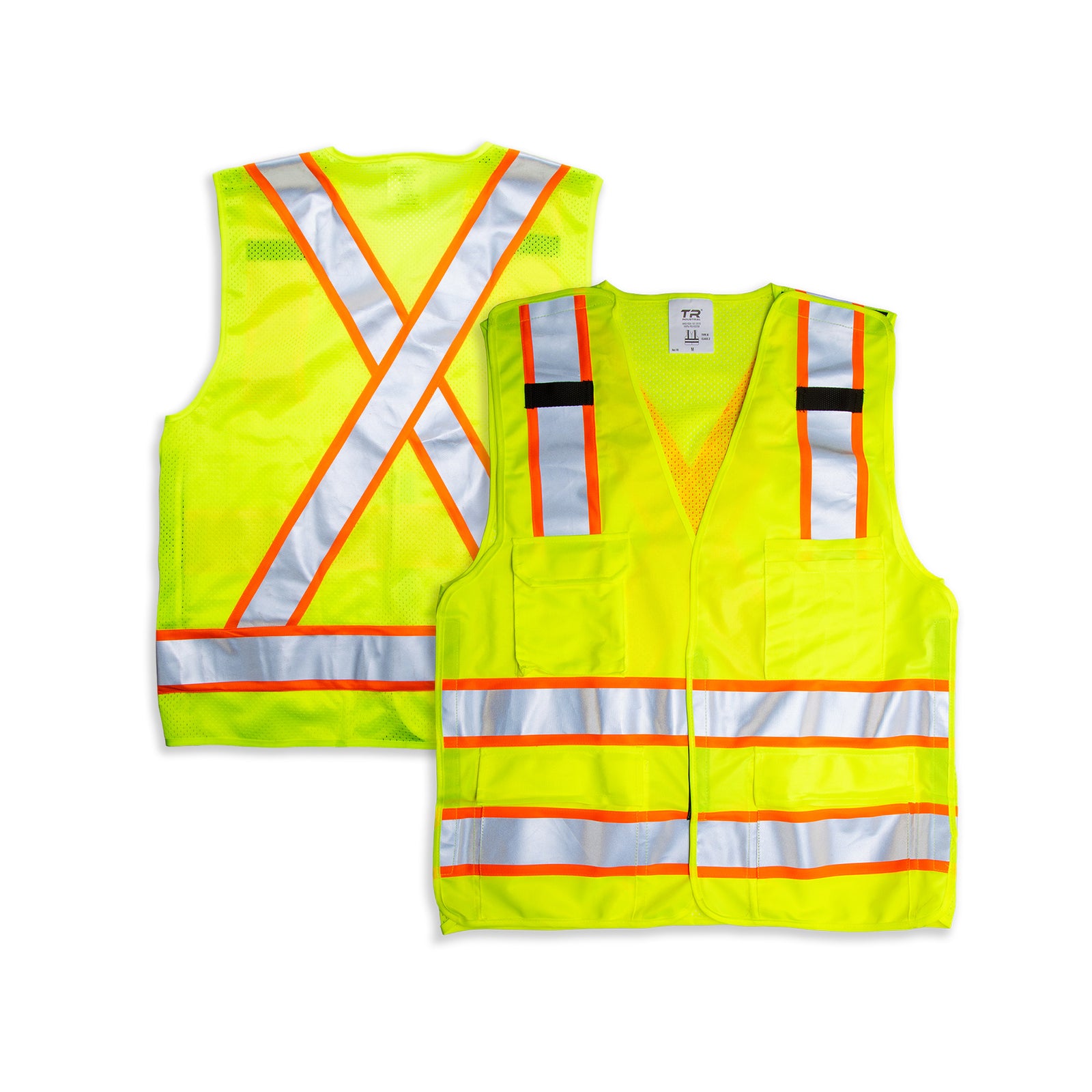 TR Industrial 5-Point Breakaway High Visibility Safety Vest Class 2 by TR Industrial