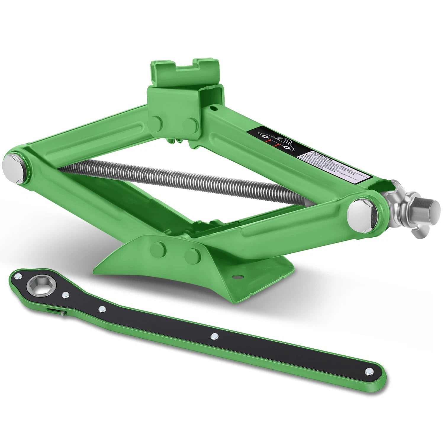 4-12.5 In 3306lbs Hydraulic Green Scissor Lift Jack(1.5 Ton )