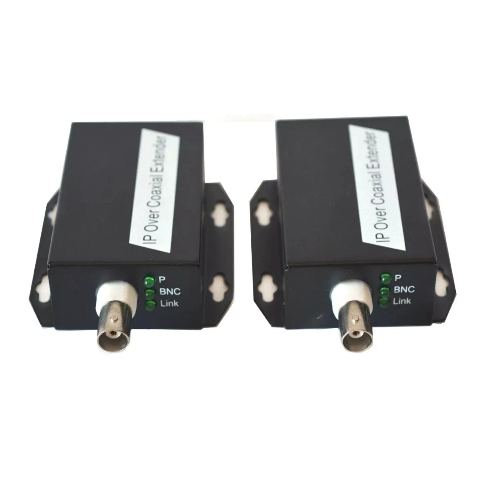 Black Network Rj45 Bnc Ip Over Coaxial Extender Adapter Accessories