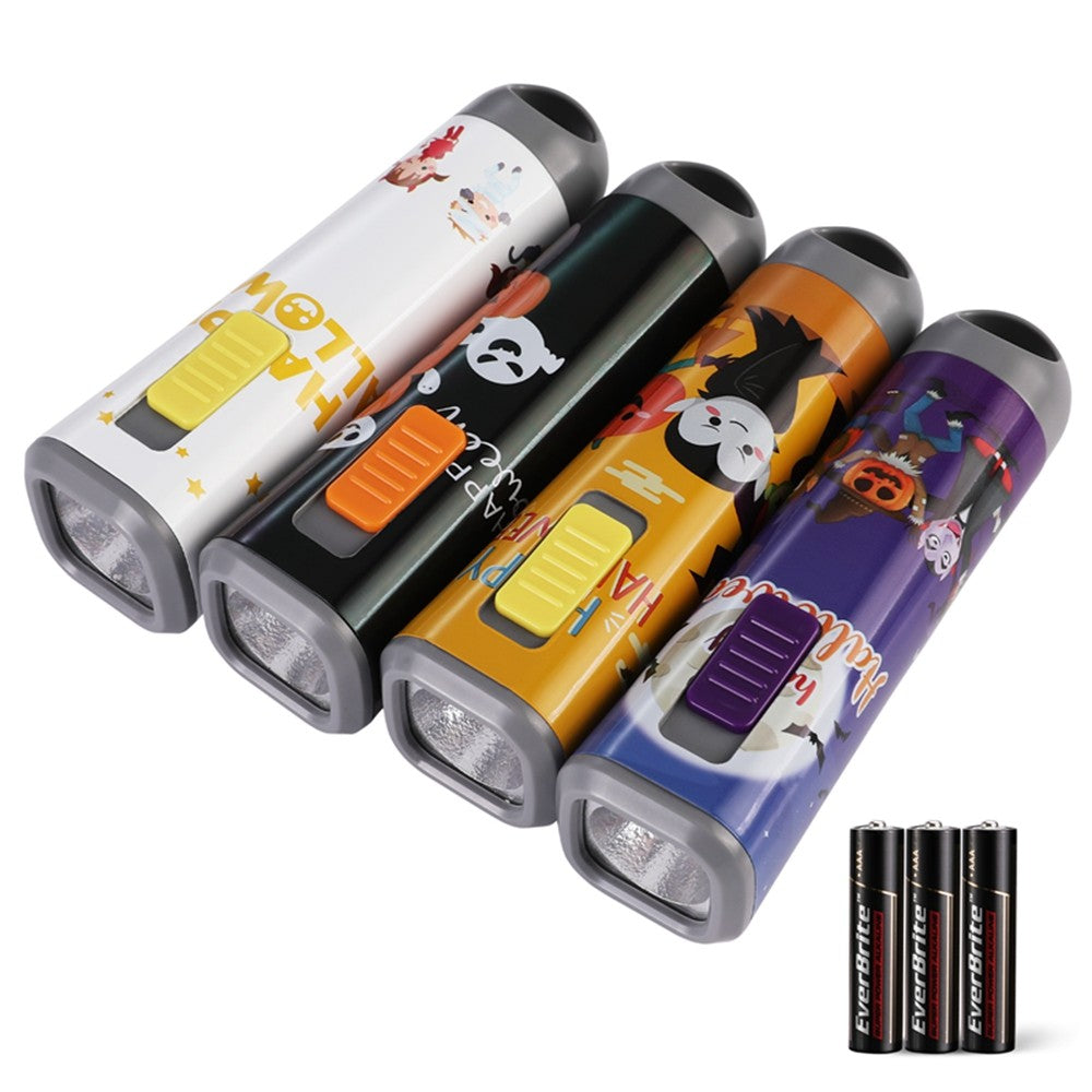 EverBrite 4-Pack Halloween LED Flashlight Handheld Torch w/Lanyard