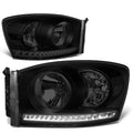 [Led Drl]fit 06-09 Dodge Ram Truck Smoked Housing | Built Supply Co