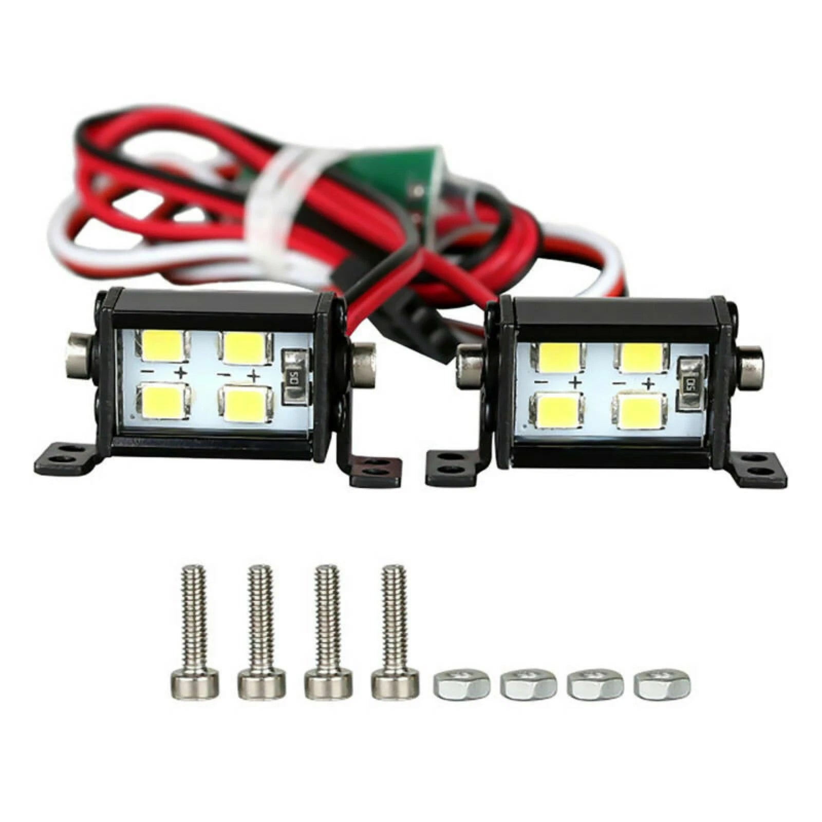 17mm Spotlight Row Roof Lamp Lights For Scx10 D90 Trx4 1/10 Rc