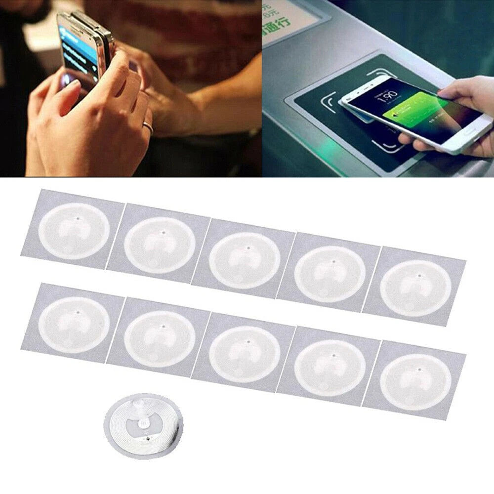 10pack 144 Bytes Nfc Mobile Phone Tags Universal Tag Ntag213 Chip