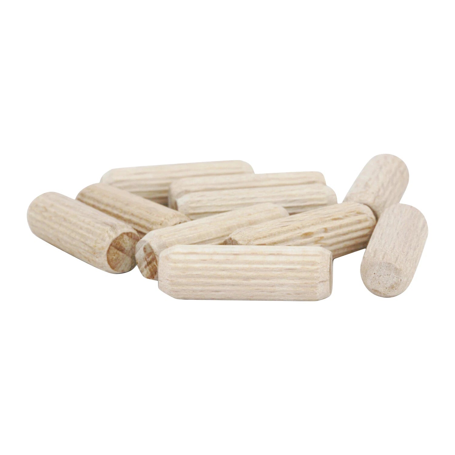 500 Pack Fluted 1" X 5/16" (8mm) Straight Wooden | Built Supply Co