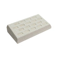 Cufflink Ring Tray 18 Slot Jewelry Store Pawn Beige Linen Wrapped 8"