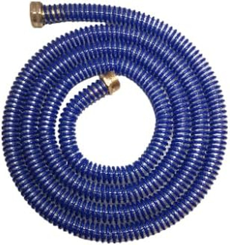 Industrial Grade Hvlp Flexible Whip Hose, 8 Feet Long, Metallic