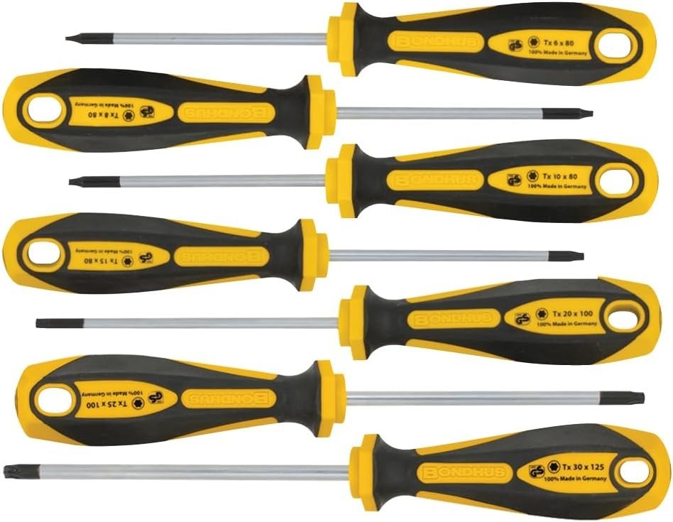 Bondhus 7pc Torx Screwdriver Set