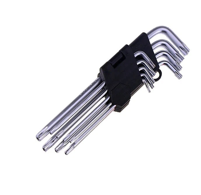 40cr Steel Tamperproof Torx Key Wrench Set (T10-t50) Extra Long Tip