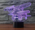 5V Desk Table Lamp Airplane 3d Illusion Night Light 7-color Changing