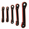 5PC SAE Offset Ratchet Box Wrench Set